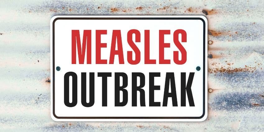 Office cleaning to prevent measles outbreak spread