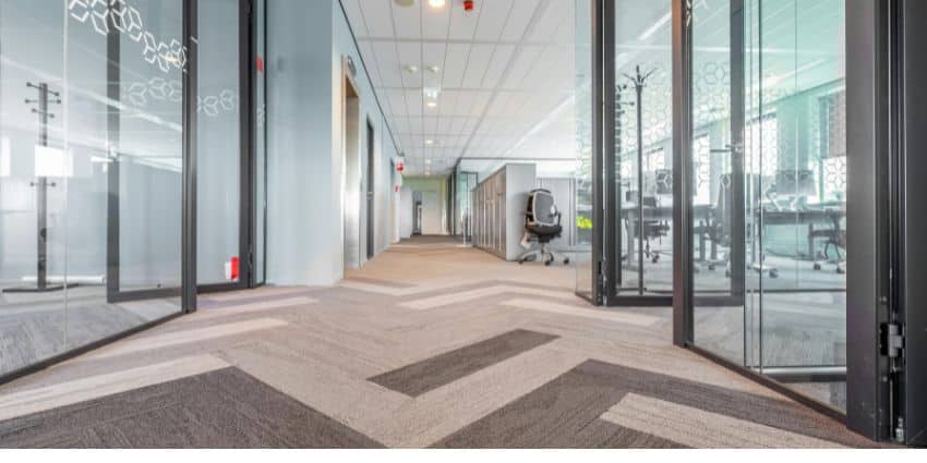 Professional office cleaning services maintaining hygiene standards